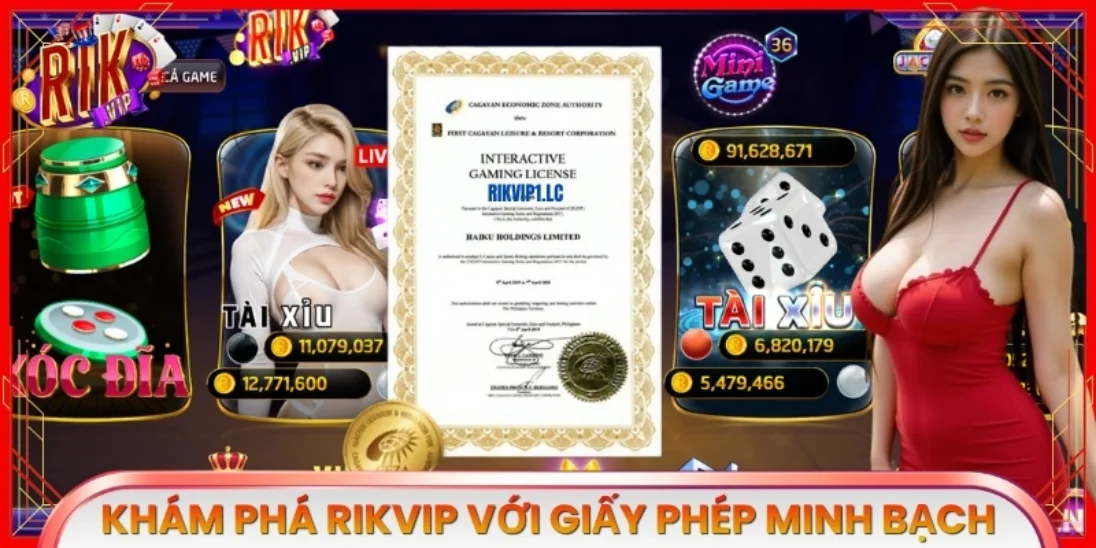 Khám phá Rikvip với giấy phép minh bạch và hệ sinh thái game hấp dẫn