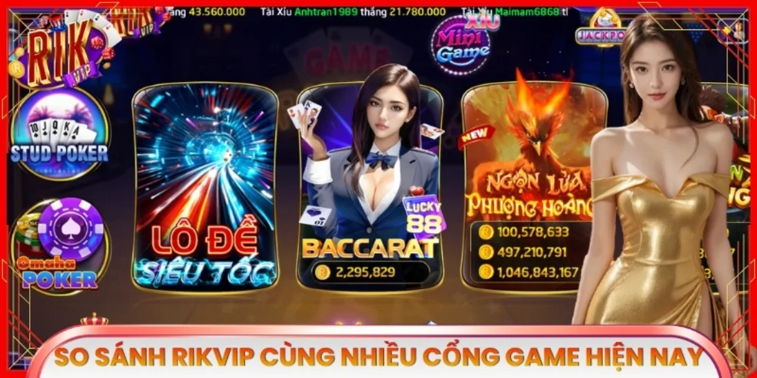 So sánh Rikvip cùng nhiều cổng game nổi bật hiện nay